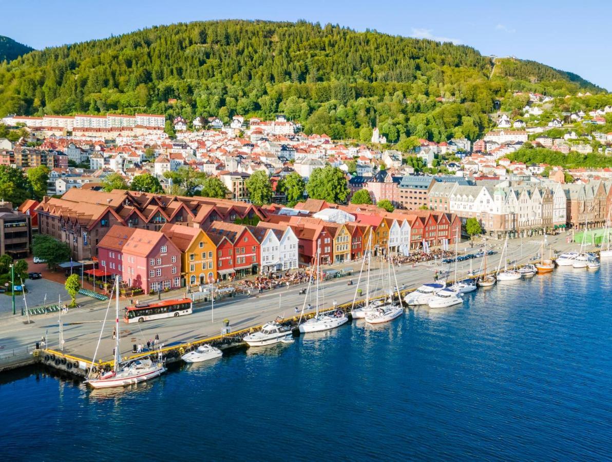 Modern Penthouse With A View - Behind Bryggen Lägenhet Bergen Exteriör bild